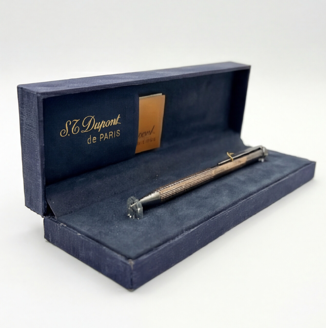 S.T. Dupont Classique Silver &amp; Lacquer Ballpoint Pen – 1990s