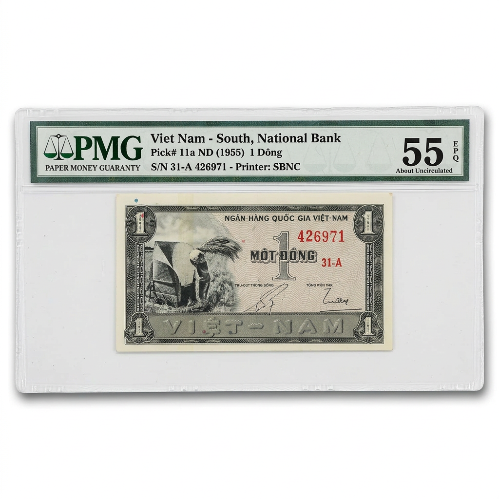 South Vietnam 1 Đồng Banknote – PMG 55 EPQ