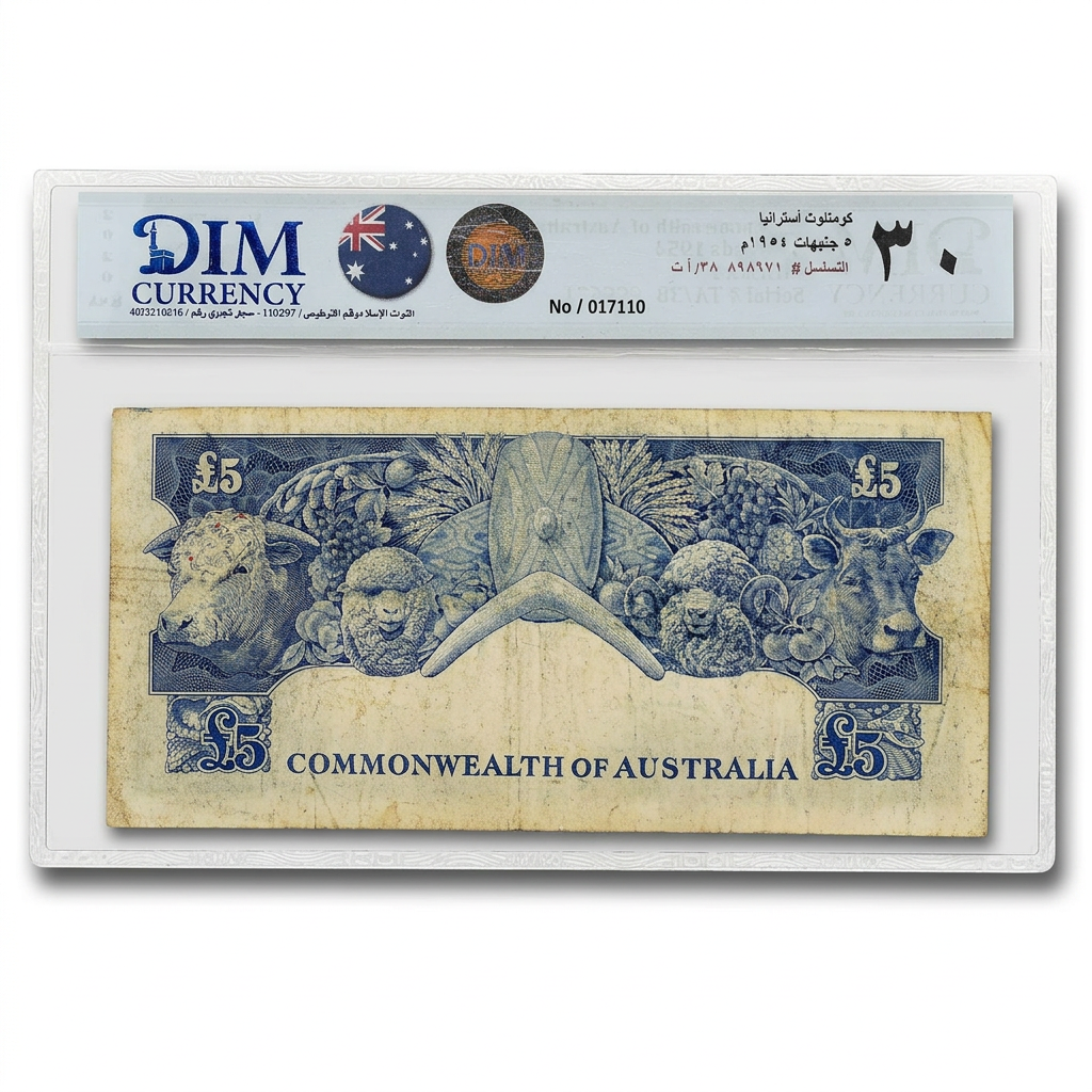Australia 5 Pounds Banknote – DIM 30 Very Fine