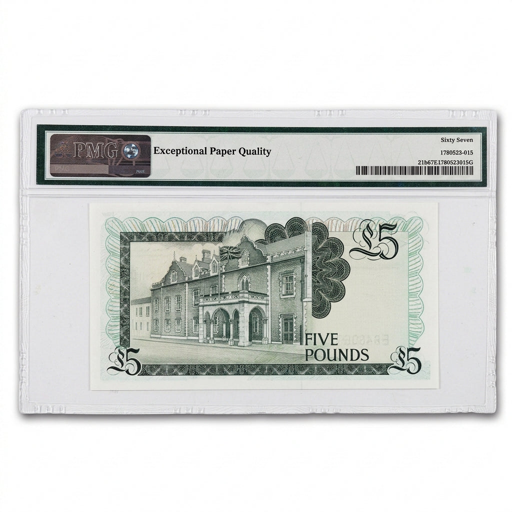 1988 Gibraltar £5 Banknote – PMG 67 EPQ Superb Gem Uncirculated
