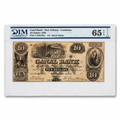 Canal Bank $10 Banknote – New Orleans, Louisiana | 1850 | DIM 65 Gem Uncirculated