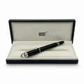 Montblanc Meisterstück Rollerball Pen – Black Resin & Platinum Trim