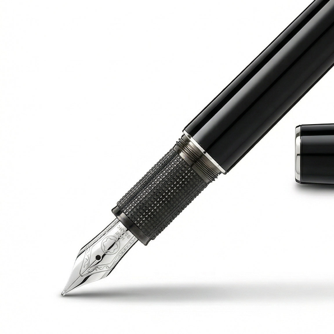 Montblanc Meisterstück Rollerball Pen – Black Resin & Platinum Trim