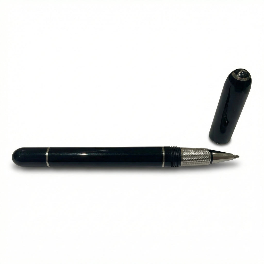 Alfred Dunhill London Ballpoint Pen – Black Lacquer with Palladium Trim