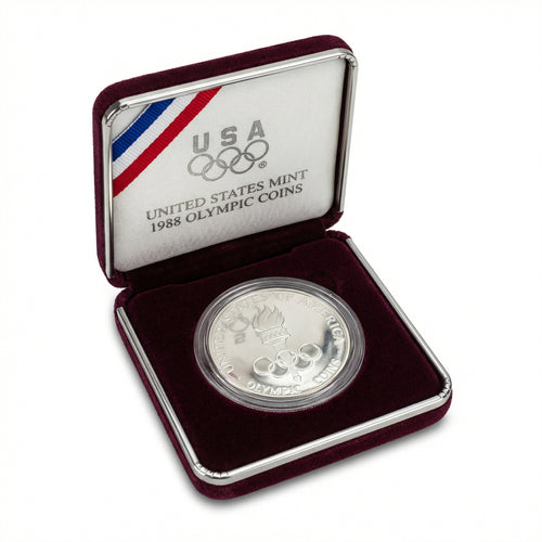 1988 United States Olympic Commemorative Silver Dollar – Proof